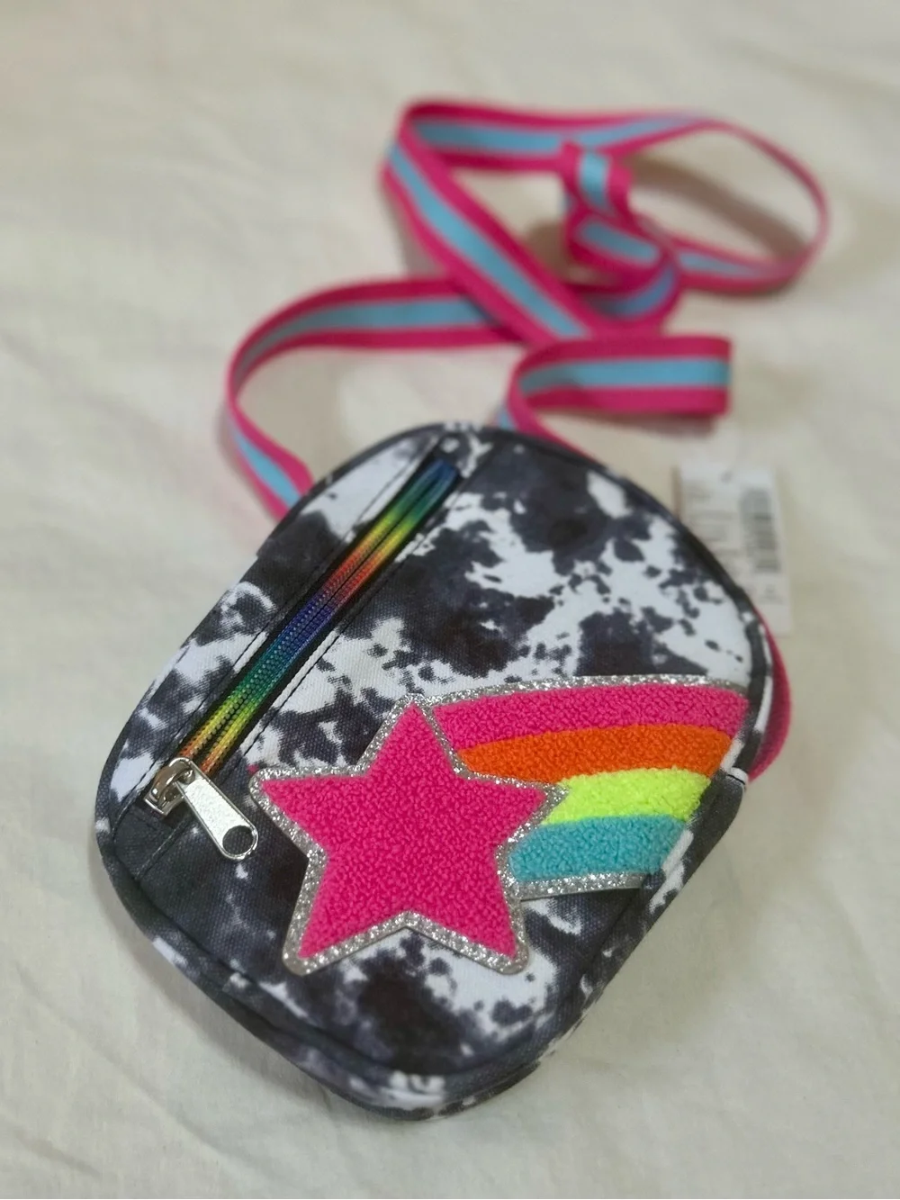 The Children's Place Girls Tie Dye Shooting Star Crossbody Bag NWT